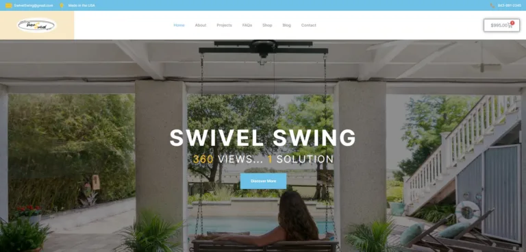 Home page for swivel Swing